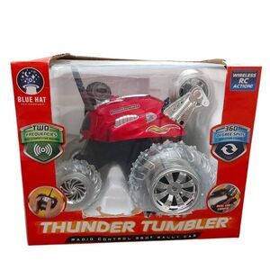 Thunder Tumbler Wireless Radio Control 360º Rally Car Led Lights Red